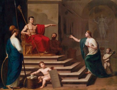 Allegory of Napoleon as Liberator of Italy 1797 by Francesco Alberi