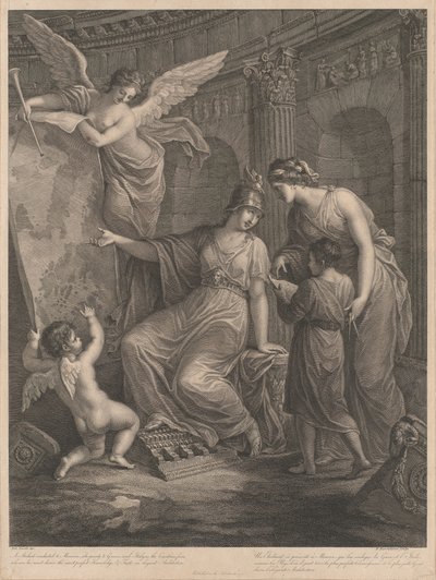 A Student Conducted to Minerva by Francesco Bartolozzi