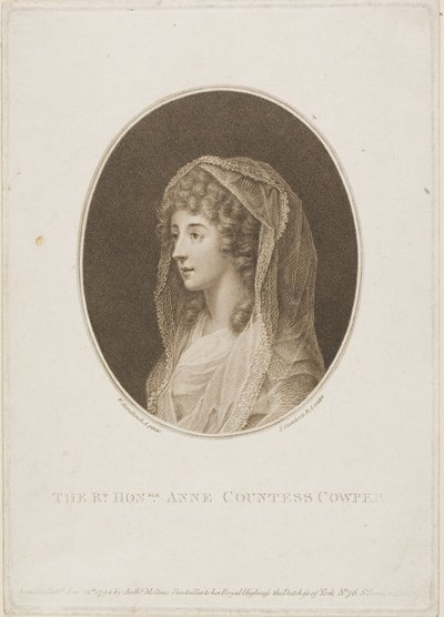 Anne Countess Cowper by Francesco Bartolozzi