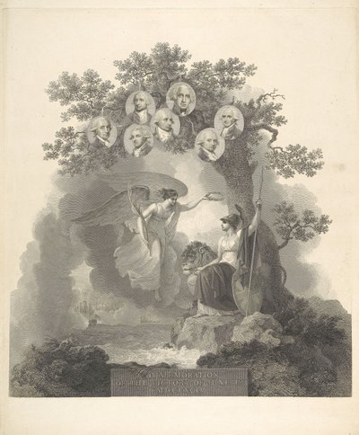Commemoration of the Victory of June 1st, 1794 by Francesco Bartolozzi