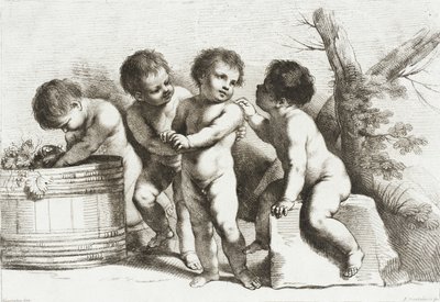 Four Putti by Francesco Bartolozzi