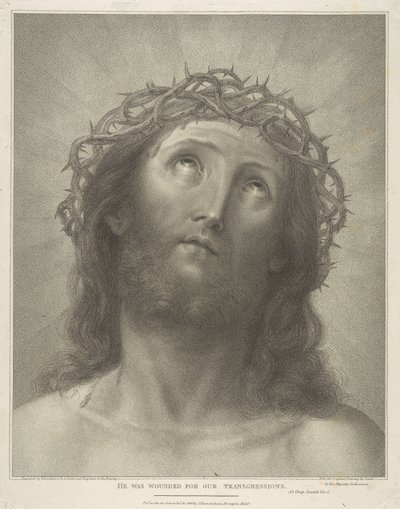 He Was Wounded For Our Transgressions by Francesco Bartolozzi