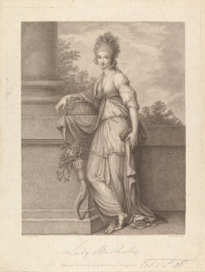 Lady Elizabeth Harriet Bulkeley (née Warren) by Francesco Bartolozzi