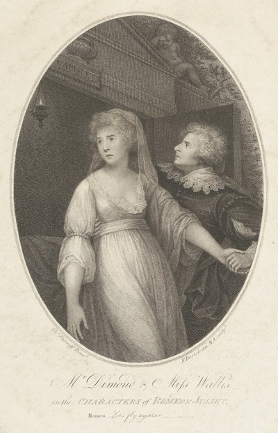 Mr. Dimond and Miss Wallis in the Characters of Romeo and Juliet, May 1, 1796 by Francesco Bartolozzi