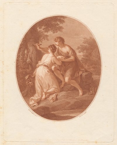Paris and Oenone by Francesco Bartolozzi