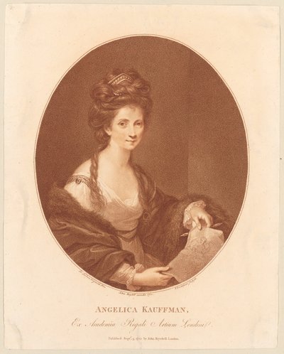 Portrait of Angelika Kauffmann by Francesco Bartolozzi