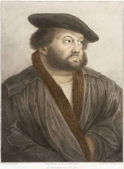 Portrait of Hans Holbein at Kensington Palace by Francesco Bartolozzi