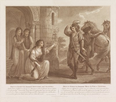 Prince Edmund, Nicknamed Ironside, and Algitha by Francesco Bartolozzi