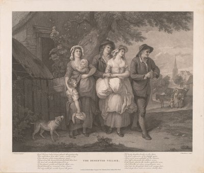 The Deserted Village by Francesco Bartolozzi