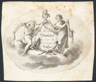 Trade Card, William Wilson by Francesco Bartolozzi