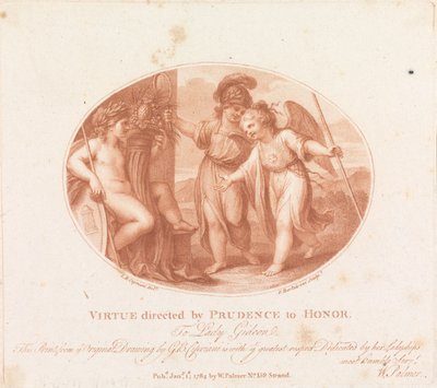 Virtue Directed By Prudence To Honor by Francesco Bartolozzi