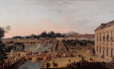 Ferdinand VI and Barbara of Braganza in the Gardens of Aranjuez by Francesco Battaglioli