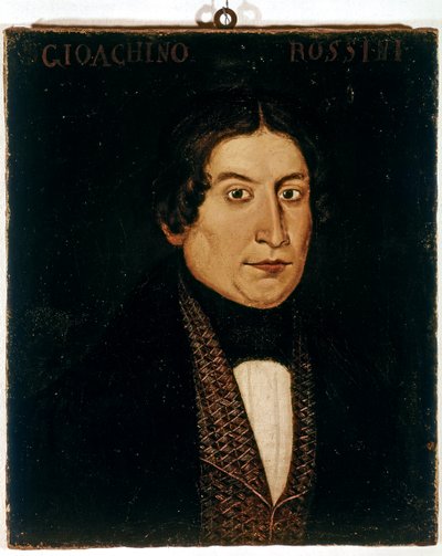 Portrait of Young Gioachino Antonio Rossini by Francesco Bonola