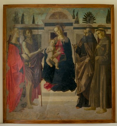 Madonna and Child with Mary Magdalene, John the Baptist, St Zenobius and St Francis by Francesco Botticini