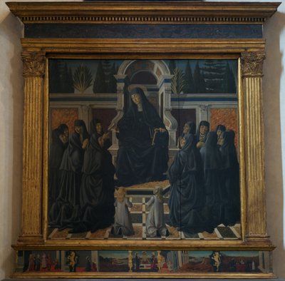 Santa Monica with Augustinian Sisters, 1470 by Francesco Botticini