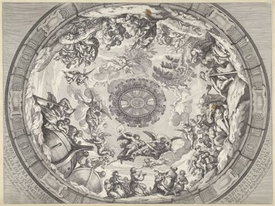 Cupola Decoration with Old Testament Figures and Angels by Francesco Faraone Aquila