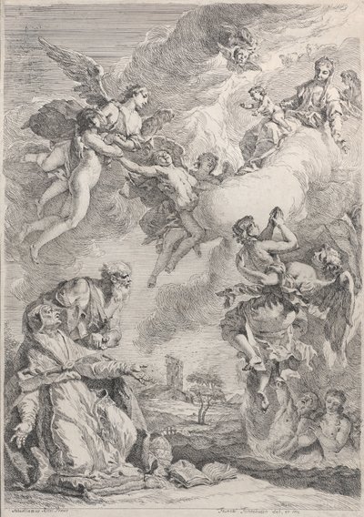 Pope Saint Gregory I Frees the Souls from Purgatory with His Prayers, 1731 by Francesco Fontebasso