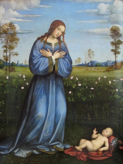 Madonna in the Rose Garden by Francesco Francia