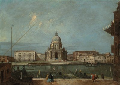 A View of the Grand Canal, Venice, with the Church of Santa Maria della Salute by Francesco Guardi