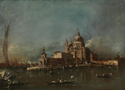 View of Santa Maria della Salute and the Dogana by Francesco Guardi