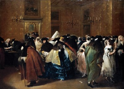 Casino (Il ridotto) in Venice by Francesco Guardi