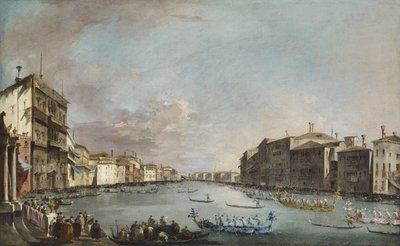 Regatta in Venice by Francesco Guardi