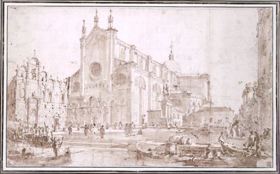 Santi Giovanni e Paolo by Francesco Guardi