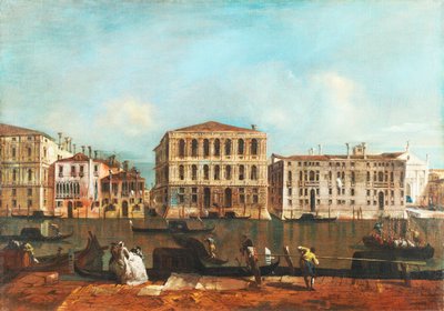 The Grand Canal with Palazzo Pesaro, Venice by Francesco Guardi