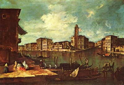 Venice, The Grand Canal with San Geremia, Palazzo Labia, and the Entrance to the Cannaregio by Francesco Guardi