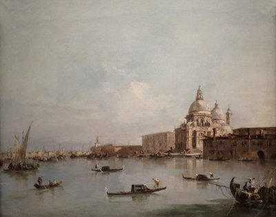 View of the Santa Maria della Salute with the Dogana di Mare by Francesco Guardi