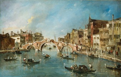 View on the Cannaregio Canal, Venice by Francesco Guardi