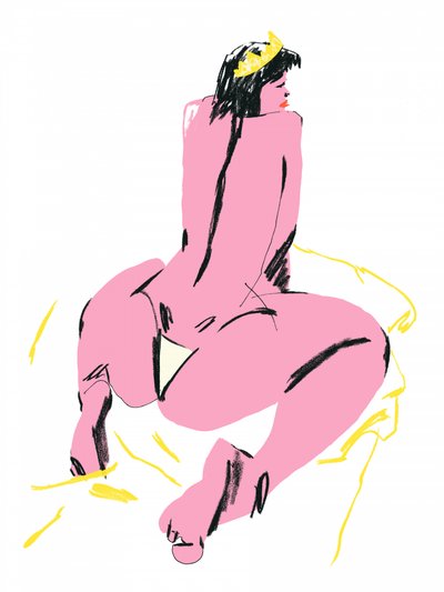 Female Nude Back View by Francesco Gulina