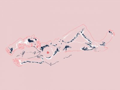 Girl Lying Down by Francesco Gulina