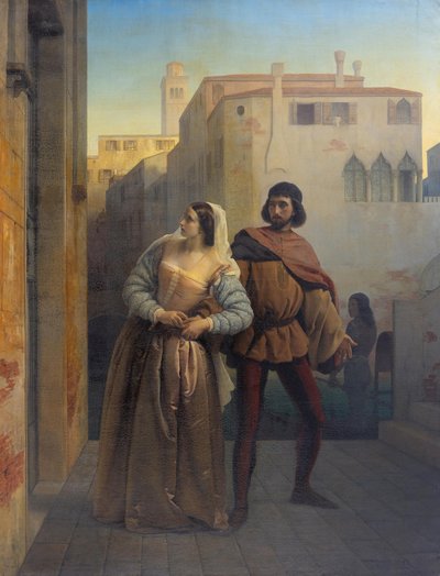 Escape of Bianca Capello from Venice by Francesco Hayez