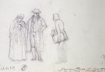 Francesco Hayez Meeting His Uncle and Aunt in Rome by Francesco Hayez