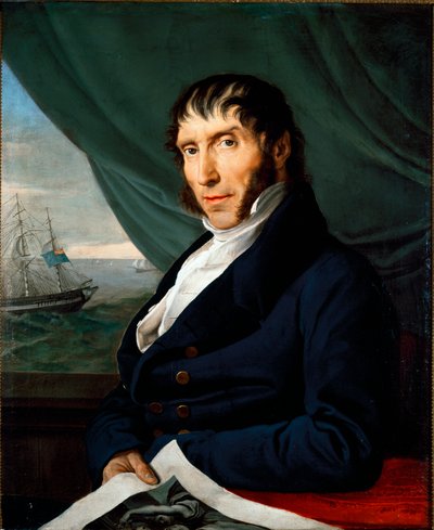 Portrait of Francesco Peloso, Principal Mecene by Francesco Hayez