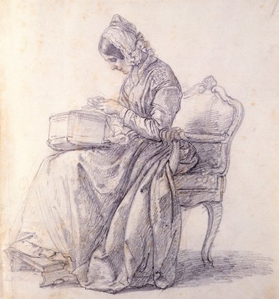 Portrait of His Wife by Francesco Hayez