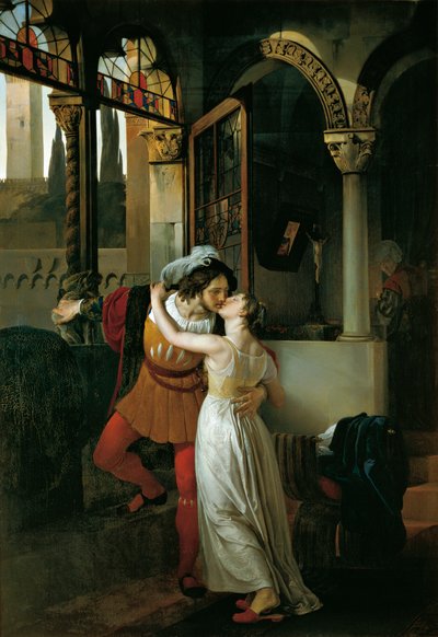 The Last Kiss of Romeo and Juliet by Francesco Hayez