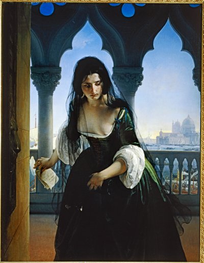 The Secret Denunciation 1847 by Francesco Hayez