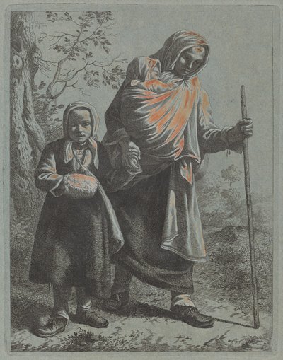 Peasant Woman with Baby and Little Girl, 1760-1764 by Francesco Londonio