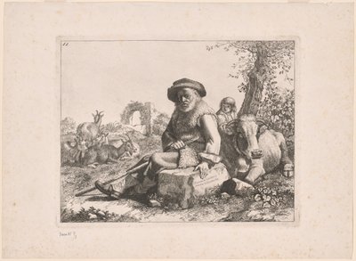 Plate 11, from The Set of 12 Pastoral Scenes by Francesco Londonio