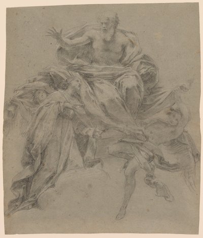 The Immaculate Conception with God the Father and Angels by Francesco Mancini