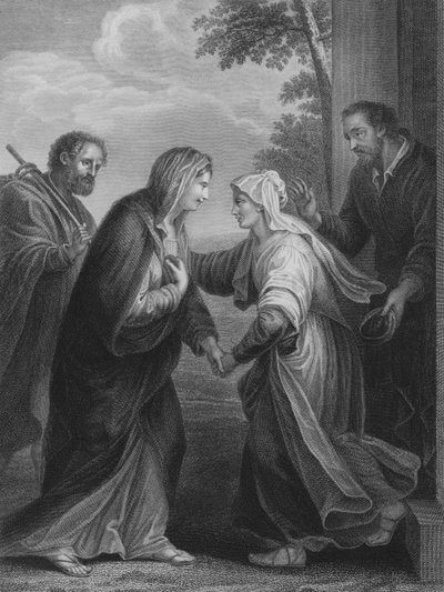 The Meeting of Mary and Elizabeth by Francesco Morandini