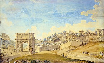 View of Rome by Francesco Panini