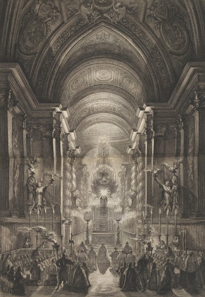 Ceremony held in the Cappella Paolina, Vatican by Francesco Piranesi