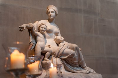 Latona with Apollo and Artemis by Francesco Pozzi