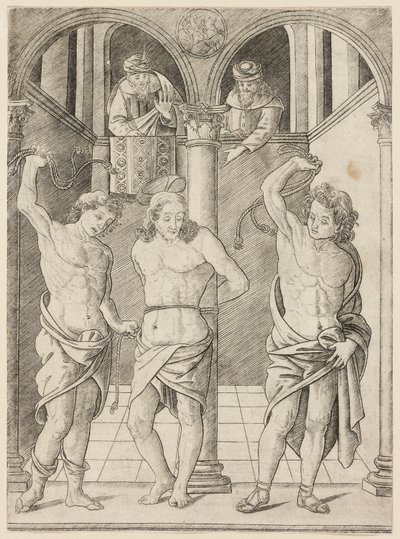 The Flagellation, plate 7 from the Life of the Virgin and Christ by Francesco Rosselli