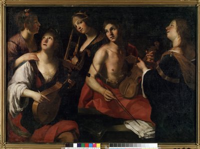 Concert. Painting by Francesco Rustici by Francesco Rustici