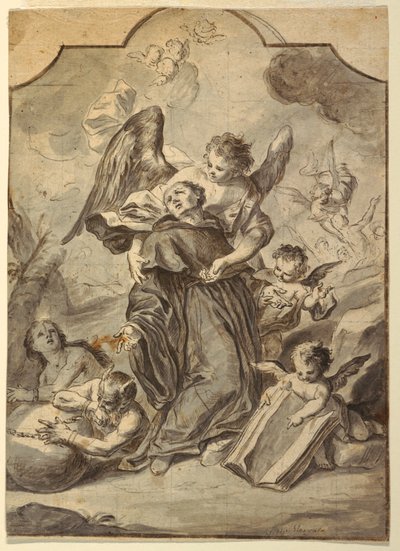Vision of Sainted Benedictine Monk, 1776 by Francesco Saverio Mergolo
