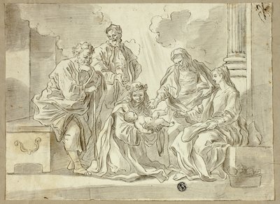 Holy Family with Saints by Francesco Solimena